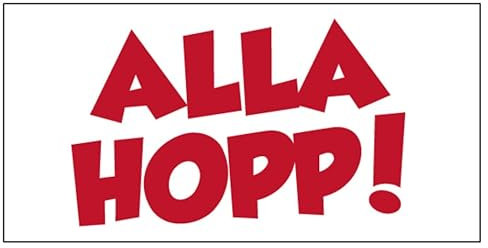 Fun Aufkleber Pfälzer Sprüche „Alla Hopp!“ Schild Folie selbstklebend | Größe wählbar Made in Germany, Größen Name: 5x10cm