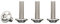 Drenky Tornillos de Acero Inoxidable A2 V2A,M5x20mm Tornillo de Cabeza Alomada con Brida Y Hexágono Interior Tornillo a Máquina Hexagonale Totalmente Rosca Métrica,20 Piezas