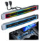 Shareway Tesla USB Hub mit blauem LED Licht/Sprachsteuerung Sieben Farben LED Licht Kompatibele Dockingstation der Mittelkonsole Smart Sensor für Tesla 2021 2022 2023 (Model 3/Y)