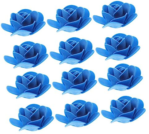 Warmhm 100pcs Bubble Rose Fake Artificial Rose Heads Flower Heads Decorations Artificial Wedding Flowers Grey Flower Heads Real Looking Rose Heads 3d Christmas Tree Box Plastic