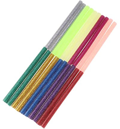 EXCEART 72pcs Glitter Hot Melt Glue Sticks for Diy Art Craft Jewelry Making and Repair Bonding Projects