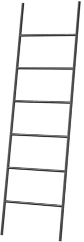 Standing Towel Rack Blanket Rack Towel Stand 6 Tier Blanket Holder Blanket Ladder Rack Wall Mounted Metal Standing Towel Drying Storage Rack Quilt Rack Towel Ladder (Size : Nero)