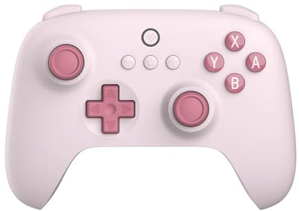 8Bitdo Ultimate C Bluetooth Controller for Switch with 6-axis Motion Control and Rumble Vibration (Pink)