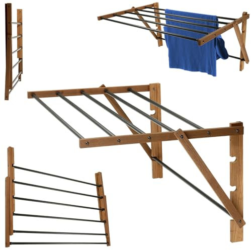 KADAX Faltbarer Trockner, Vollständig montiert, Ausziehbarer Standtrockner, Ziehharmonika-Wäscheständer, Klappbarer Turmwäscheständer (85x39.5cm)