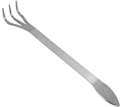 Chazcool Rake, 3 Prong Root Rake Pick, Lightweight Bonsai Rake for Garden Lawn