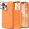 GONEZ Magnetic for iPhone 13 Pro Case, Compatible with MagSafe, [Screen Protector + Camera Protection], Shockproof Silicone Slim Phone Case 6.1″, Soft Anti-Scratch Microfiber Lining, Orange