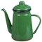 perfk Bollitore per l'acqua con caffettiera Smaltata, scaldalatte, bollitore per caffè da 1,1 Litri, teiera da Piano Cottura per Cucina, casa, Esterno, Verde