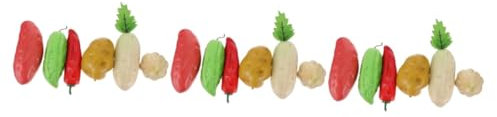 Cabilock 18 STK Simuliertes Gemüsemodell Künstlicher Rettich Simulationsgemüse Lebensechtes Fruchtmodell Gemüsespielzeug Für Kinder Modelle Chili Gefälschtes Gemüse Plastik