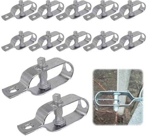 Wzhtuzi Drahtspanner, 12 Stück Zaunspanner, Drahtspanner verzinkt, Maschendrahtzaun Spanner, Windhager Drahtspanner, Spannschloss Zaunspanner Sieb für Zaun, Spanndraht, Weidezaun