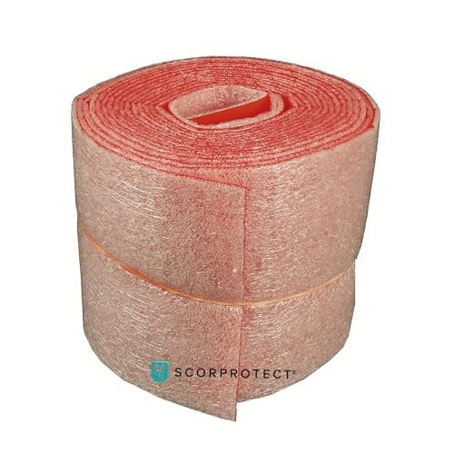 Scorprotect® PE Wickelband Rot mit Dampfsperre in 100 mm (100 mm x 3,6 m nicht selbstklebend)