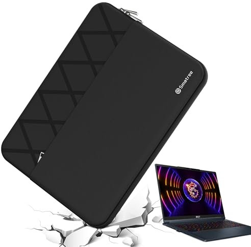 Smatree Custodia protettiva impermeabile antiurto per computer portatile da 16, su misura per MSI Stealth 16/16 AI, Crosshair 16, CreatorPro M16 HX/16 AI Studio, Creator M16 HX, borsa per laptop da