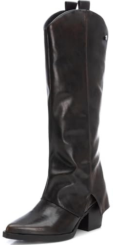 XTI - Stivale da donna, colore: nero, taglia: 37, oro, 40 EU