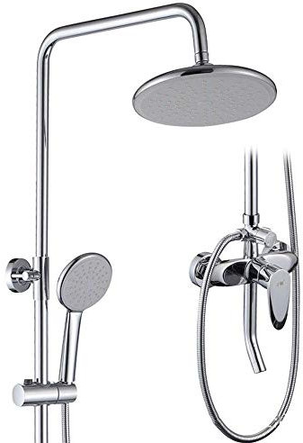 Duscharmatur, Duschset, Badezimmer-Wasserhahn, Decken- oder Wandmontage, Duscharm, Umsteller, Mischbatterie, Handbrause-Set mit Duschkopf