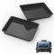 Lot de 2 doublures d'égouttement pour barbecue Ninja Woodfire Outdoor Grill Pro XL OG850 OG951, plateau en silicone réutilisable, pièces de rechange non jetables pour barbecue Ninja OG800 OG900, noir