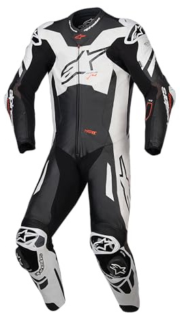 Alpinestars GP Plus V4 Sprint 1-Teiler Motorrad Lederkombi, schwarz/weiß, 50