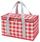 DIELOVEHUA Bolsa Nevera, Bolsas de Picnic, Bolsa Térmica Plegable, Bolsa de Almuerzo Grande Capacidad Reutilizable, para Oficina, Compras, Viaje, Pícnic o Colegio - Rojo