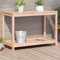 Festnight Pflanztisch Outdoor Wetterfest 108x50x75 cm Blumentisch mit Ablagen Holzpflanztisch Arbeitsplatte Gärtnertisch Gartentisch für Pflanzen Gartenarbeitstisch Arbeitstisch Balkon Garten