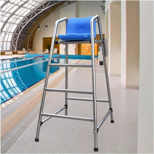 Scalette per piscina alte 120 cm, 150 cm e 180 cm, sedie da bagno da pavimento per piscine esterne/interne, sgabello da bar in acciaio inossidabile con gancio per sedile, foro per ombrellone, facili