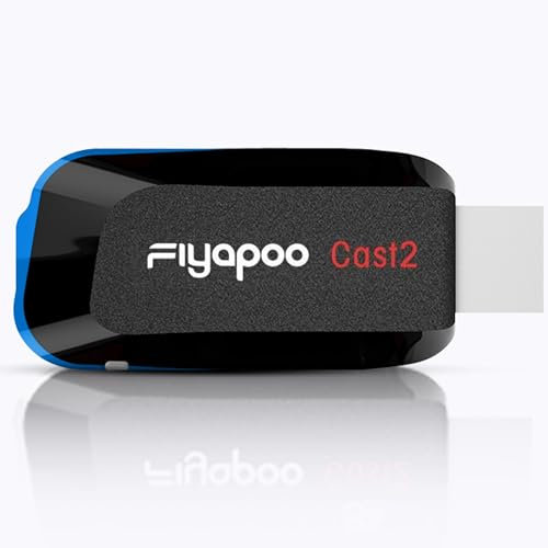 FIYAPOO Adaptador HDMI inalámbrico 4K – Miracast/AirPlay/DLNA Screen Mirroring dongle,compatible con smartphones Android