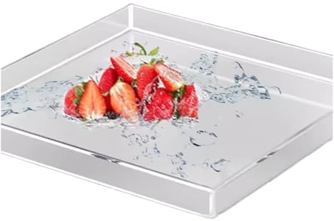 Acrylic Shallow Water Tank for Photography and Display, Transparent Tray for Advertising and Shooting Props