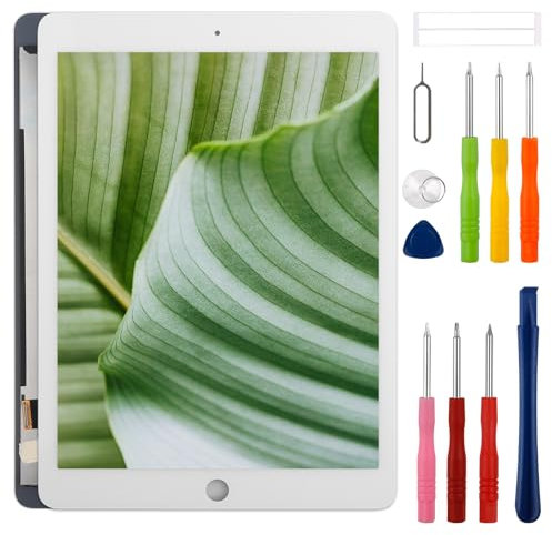 swark Nuovo display LCD di ricambio per iPad Air 2 2014 9.7 A1566 A1567 con strumenti di riparazione migliorati, colore bianco