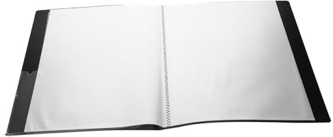 Toyvian PVC Music Score Folder Binder with Pages Capacity Flexible Organizer for Piano Music Storage Office and School Document Holder