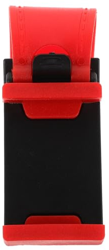 jojofuny Red Steering Wheel Phone Holder for Car Stroller Wheelchair Motorcycle Bike with Rotation for Safer Driving and Navigation Access