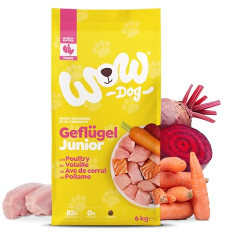 WOW Dog Welpen-Trockenfutter mit Geflügel 1 x 6kg | ohne Getreide & Zucker