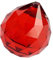 30 mm Kristall Kugel Prismen für Kronleuchter, Deckenleuchte, Weihnachtsbaum, Fenster Display, Hochzeit Display, Vorhängen W fengshuisale Roter Schnur Armband, Kristall, rot