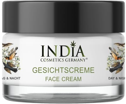 Gesichtscreme mit Hanfsamenöl, Tag- & Nachtpflege für trockene Haut, feuchtigkeitsspendend & pflegend für ein glattes Hautbild