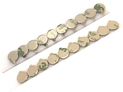 LeBigMag® | 20 extrem Starke Scheibenmagnete aus N52 Neodym mit 3M Klebefläche | Ø 10mm | 1 mm Dicke | Klebemagnete mit extrastarker 3M 468MP Klebefolie