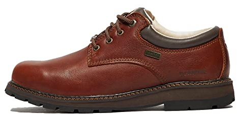 Brasher Men’s Country Classic Walking Shoes with High Traction Rubber Sole & Cushioned Footbed, Durable Leather, Waterproof, Breathable, Camping, Outdoors, Hiking & Trekking Footwear, Brown, UK7