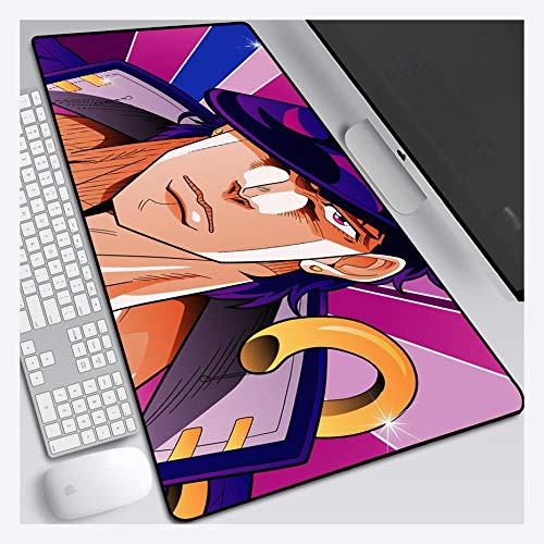 Mauspad JoJo's Bizarre Adventure 900X400mm Mauspad, Speed ​​Gaming Mauspad, Extended XXL große Mausmatte mit 3mm starker Basis, für Notebooks, PC, B