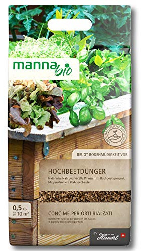 Manna Bio Hochbeetdünger 0,5 kg Gemüsedünger Kräuterdünger Beetdünger