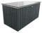 Duramax DH 1.9 Metal Cushion Box (1450 L) with Hydraulic Gas Cylinder & Padlock Eye, Outdoor Deck Box and Garden Furniture Organizer, Anthracite & Off-White Trimmings