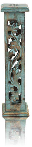 Bâton de l'encens et du cône du brûleur en Bois Porte-Tour Grand Eco Bio bienvenus Catcher Ash Agarbatti Porte-Style Rustique sculpté à la Main pour la méditation Aromathérapie Accueil Produits
