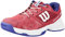 Wilson Scarpe da Tennis da bambine e ragazze, RUSH PRO JR QL, Fucsia/Bianco/Blu, 28, Per tutte le superfici, Per tutti i tipi di giocatori, WRS327900E105