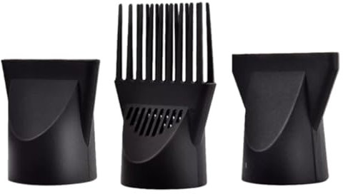 3 Stück Professionelle Kunststoff-Haartrocknerdüse Diffusor Haartrockner Düse Kamm Aufsatz Konzentrator Ersatz Föhn Flach Friseur Salon Styling Werkzeug für Durchmesser 4,5cm (Nicht universell)