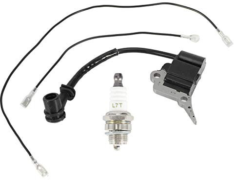 Emoshayoga Chainsaw Spare Parts Includes Sparking Plug Ignition Coil and Cable for Zenoah Timberpro Lawnflite