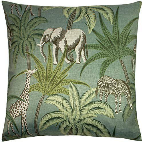 Paoletti Jungle Parade Kissenbezug, Grün, 50 x 50cm