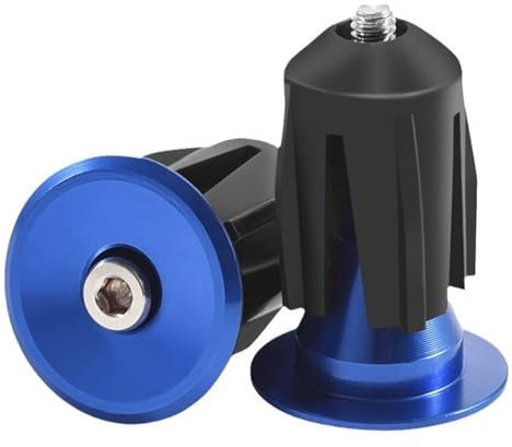 TRIWONDER Bar End Plugs Aluminum Bicycle Handlebar End Plugs Handlebar Caps for Most Mountain Bike Bicycle Road Bike (Blue - 23.3mm)