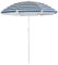 Harbour Housewares Blue Striped Beach Parasol with Push-Lock System - 1.74 x 1.93m - UPF 50+ Portable Garden Umbrella Lightweight UV Sun Protection Umbrella for Picnics, Garden and Beach Days