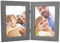 Clay Roberts Double Cadre Photo 10cm x 15cm, Posé sur pied, Cadres photo 10 x 15 cm à double charnière