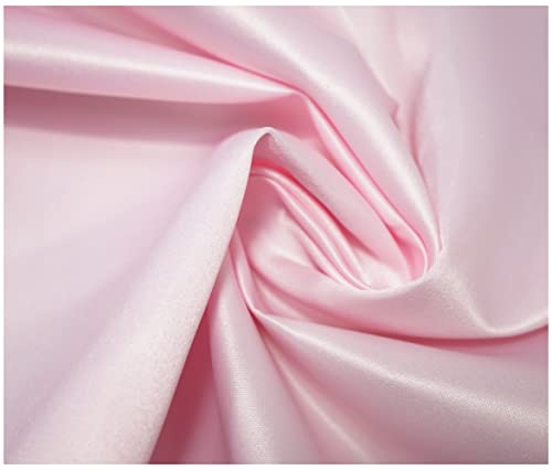 Matte Duchess Bridal Satin Polyester Fabric for Dressmaking Wedding Crafts Quilting Sewing 150cm Wide (10 Metre (1000 x 150cm), Baby Pink)
