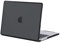 BlueSwan Coque Compatible avec MacBook Pro 16 Pouces 2024 2023 2021 M4 M3 M2 M1 Pro Max A3186 A3403 A2991 A2780 A2485, Bord en TPU Étui Protection Plastique Housse Anti-Rayures - (Bord Noir) Noir Mat