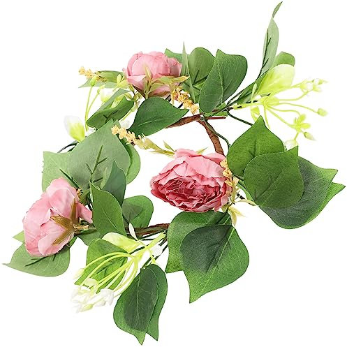 Garneck Künstlicher Blumenring Aus Seidenblumen Für Hochzeitsdekoration Peonienkranz Als Tischmittelpunkt Für Hochzeit Geburtstag Valentinstag Und Festliche Anlässe