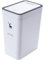 Katutude Poubelle de Salle de Bain avec Couvercle, 15 Litres Poubelle Rectangulaire à Bouton-Poussoir Poubelle de Cuisine en Plastique pour Salle de Bain, Bureau, Chambre Et Cuisine