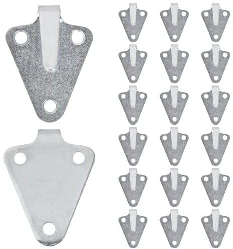 Naapesi 20PCS 3-Hole Tarpaulin Hooks, trailer hooks, Tarpaulin attachment, Net Hooks Fixing Hooks Guy Hooks Lashing Eye 50 x 40 mm, trailer net mounting hooks Tarpaulins Load Securing