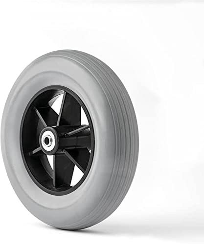 AiQima Rad-Ersatzteile, Vollreifen-Rollstuhl, Vorderräder, Rollstühle, Ersatzrad Für Ältere Menschen, 190 Mm (8 Zoll)/Black