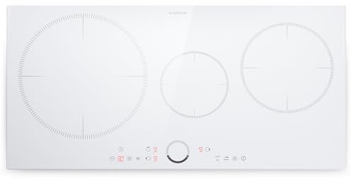 Klarstein Induktionskochfeld Mit 3 Platten, Einbau-Kochfeld, 7000 Watt, Touch-Bedienfeld & Timer, Effizienter Elektro Induktions-Herd